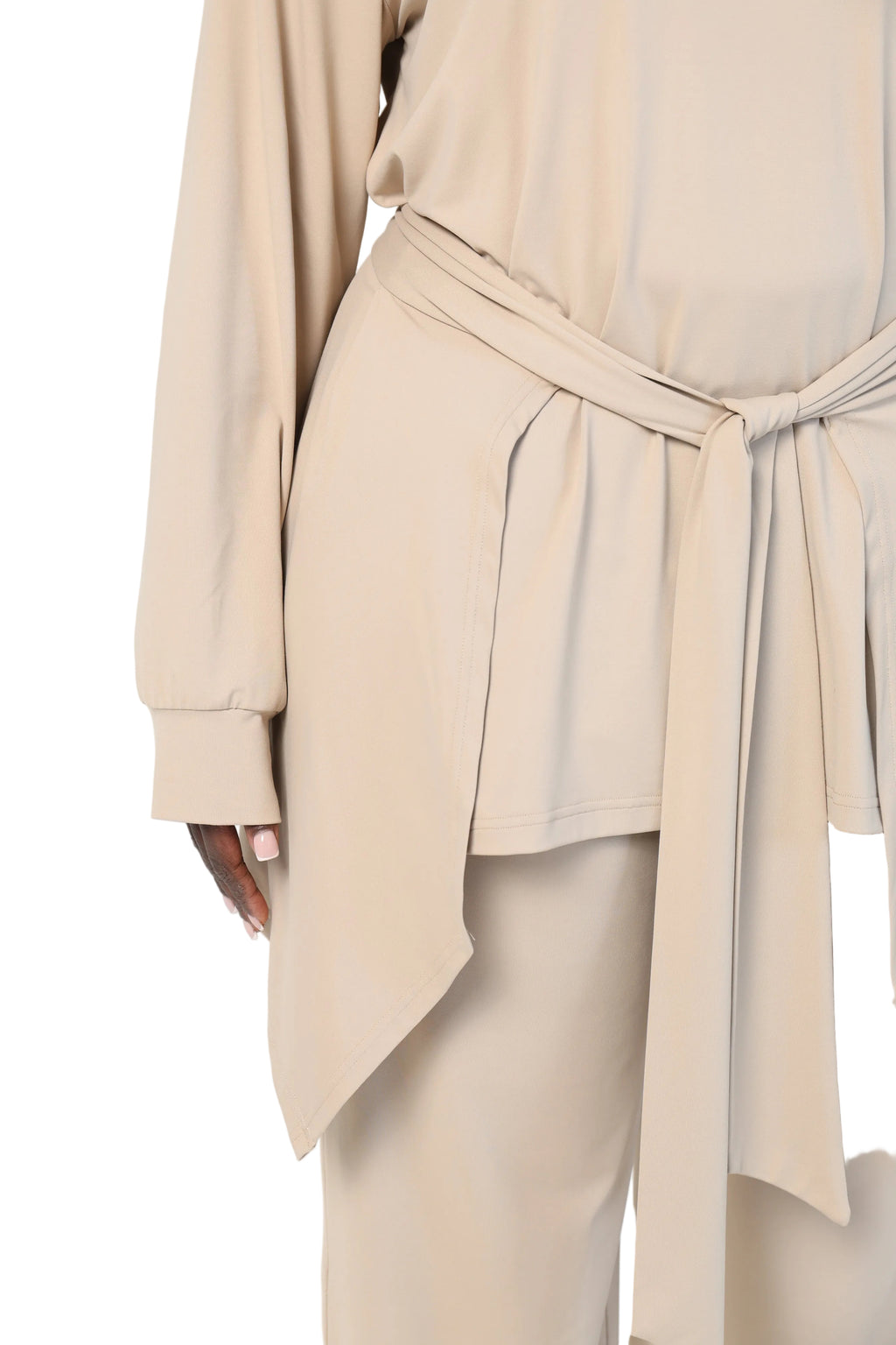 WIDE LEG PANTS BEIGE